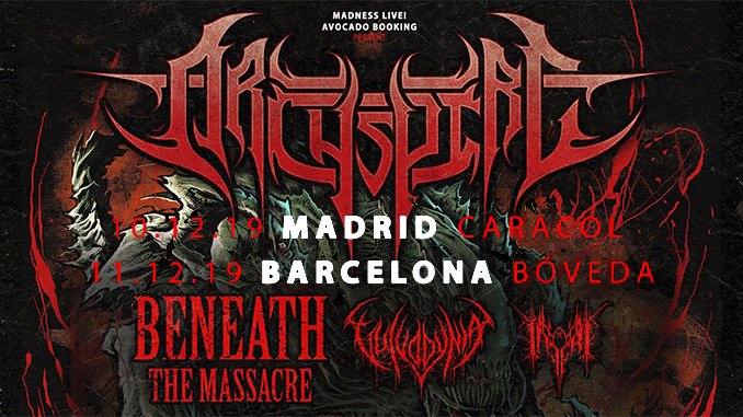 Archspire gira España Broken Tomb