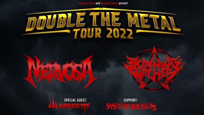 Nervosa Gira España 2022 Broken Tomb